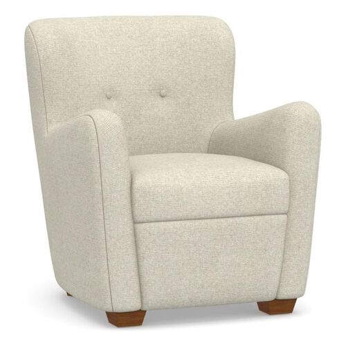 Pottery Barn Glbl Hart Performance Heathered Basketweave Armchair
